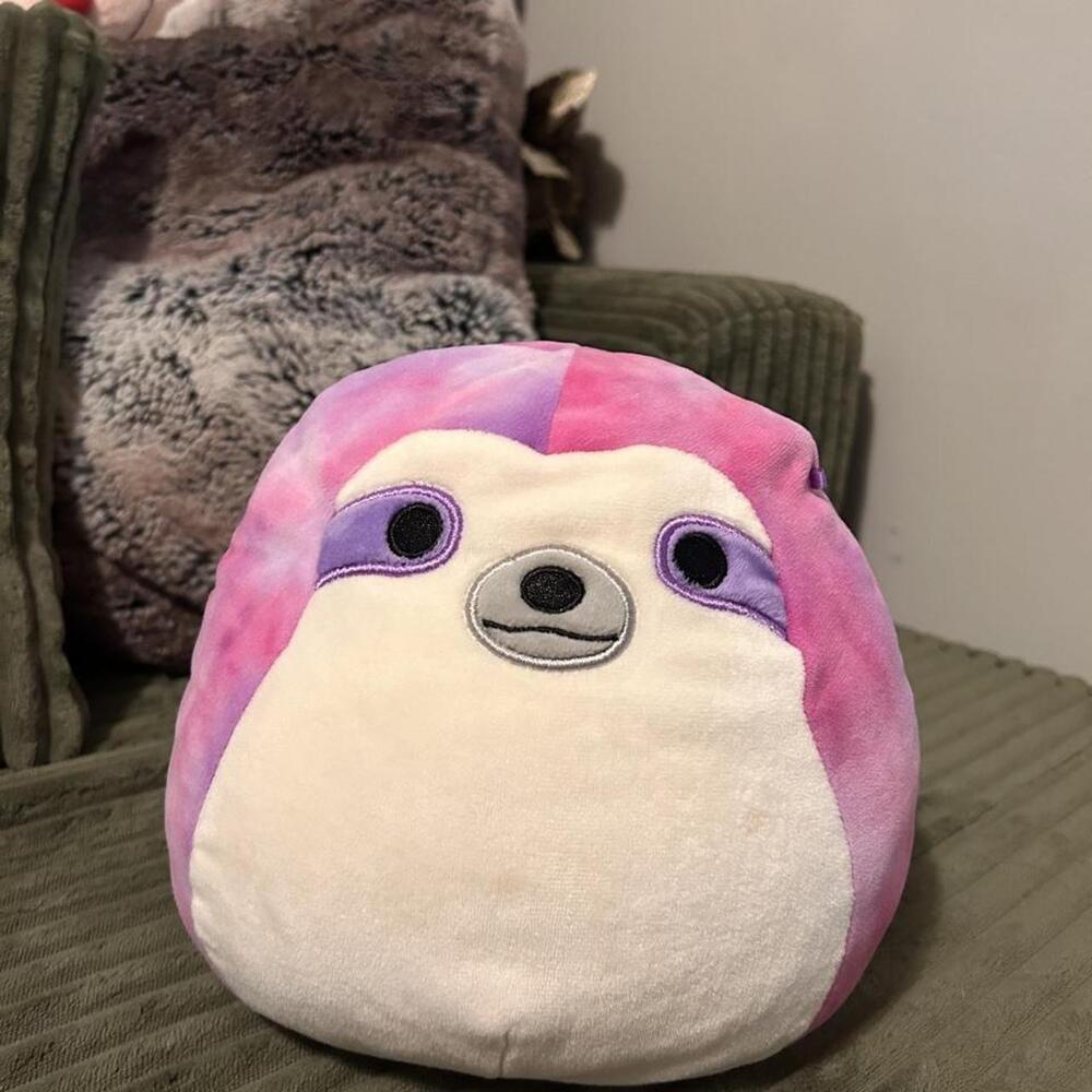 Kellytoy Squishmallow Sharie The Tie-Dye Sloth Plush Toy